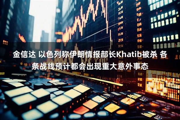金信达 以色列称伊朗情报部长Khatib被杀 各条战线预计都会出现重大意外事态